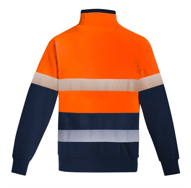 Men's Orange Flame Hi Vis 1/4 Zip Fleece Pullover