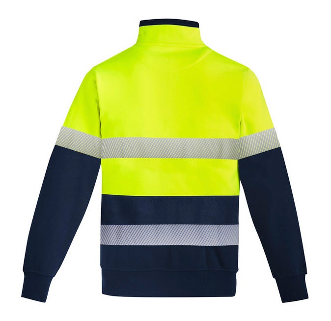 Men's Orange Flame Hi Vis 1/4 Zip Fleece Pullover