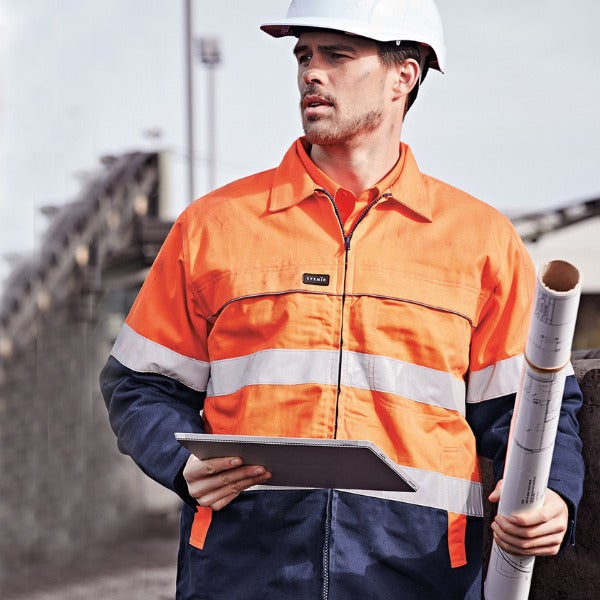 Custom Hi Vis Cotton Drill Jacket