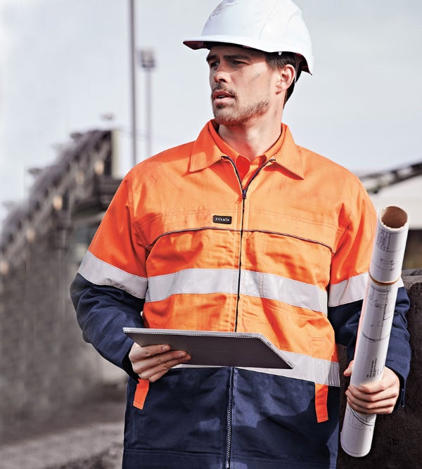 Hi Vis Cotton Drill Jacket