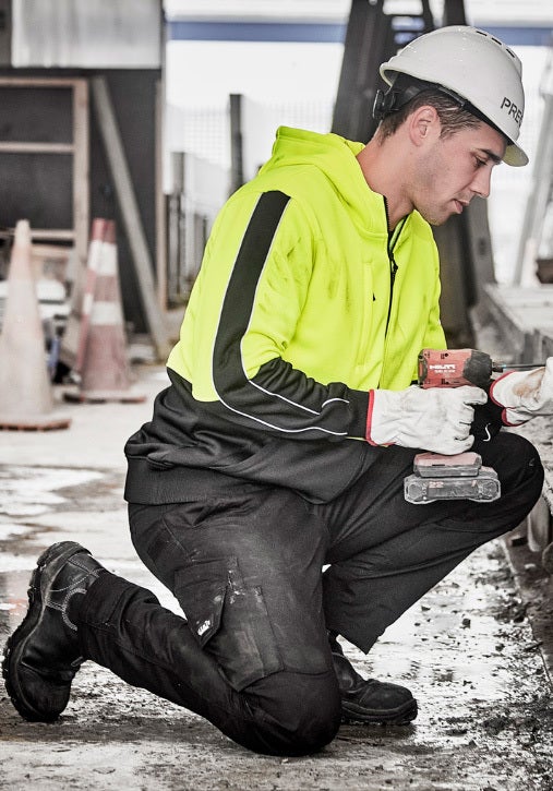 Unisex Hi Vis Full Zip Hoodie