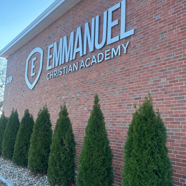 EMMANUEL CHRISTIAN ACADEMY- Dimensional Letter Sign