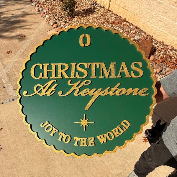 A Simple but Stunning Holiday Sign for Keystone Church  Created by Signarama North Fort Worth / Keller