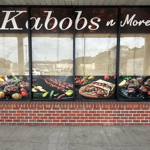 Kabobs-N-More Storfront Signs & Window Graphics