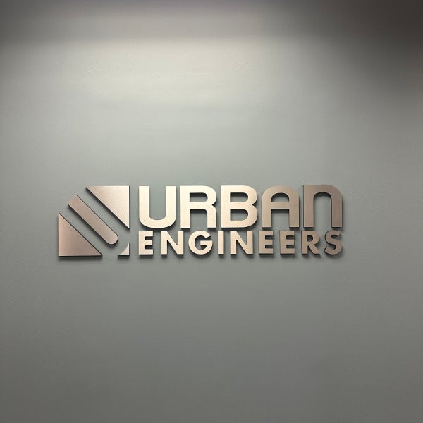 Urban Engineers- 3d Dimensional Lettering for Office