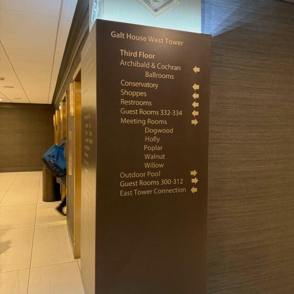 Hotel Signage in downtown Louisville