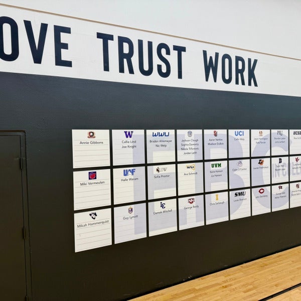 Wall of Fame for Recognition in Corporate, Business or Athletic Applications - Redmond, WA