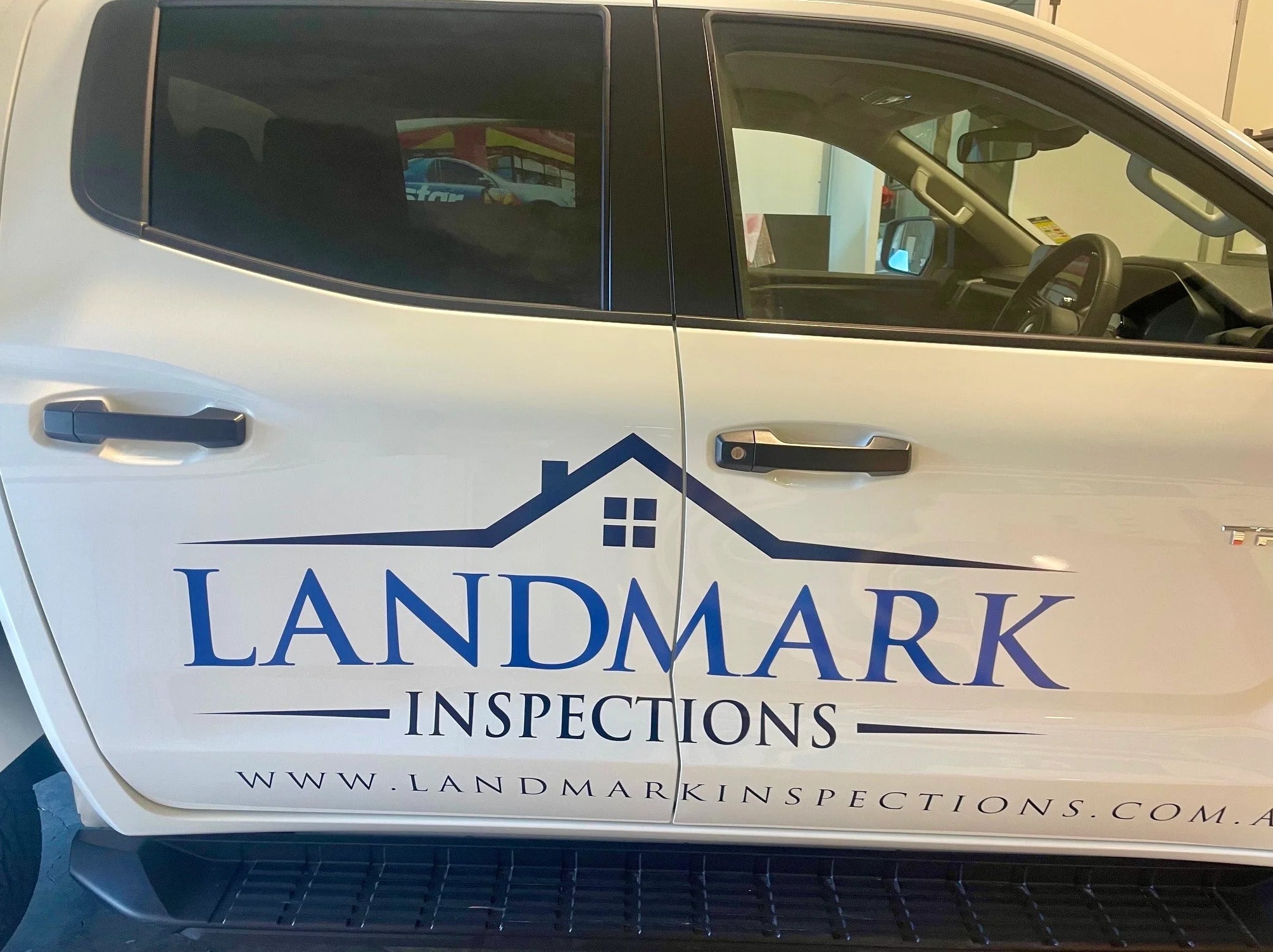 Vehicle Signage - Landmark Inspections - Melbourne VIC.