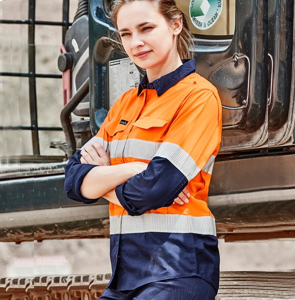 Women's Rugged Cooling Taped Hi Vis Spliced Shirt