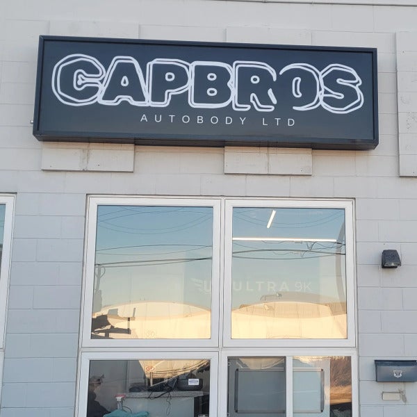 New Lexan Face for Capbros Autobody in Edmonton, AB