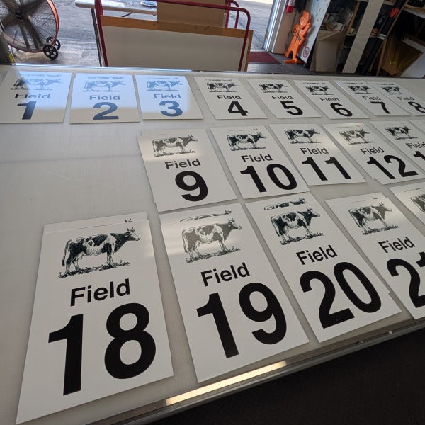 Custom Identification Signs for Local Dairy