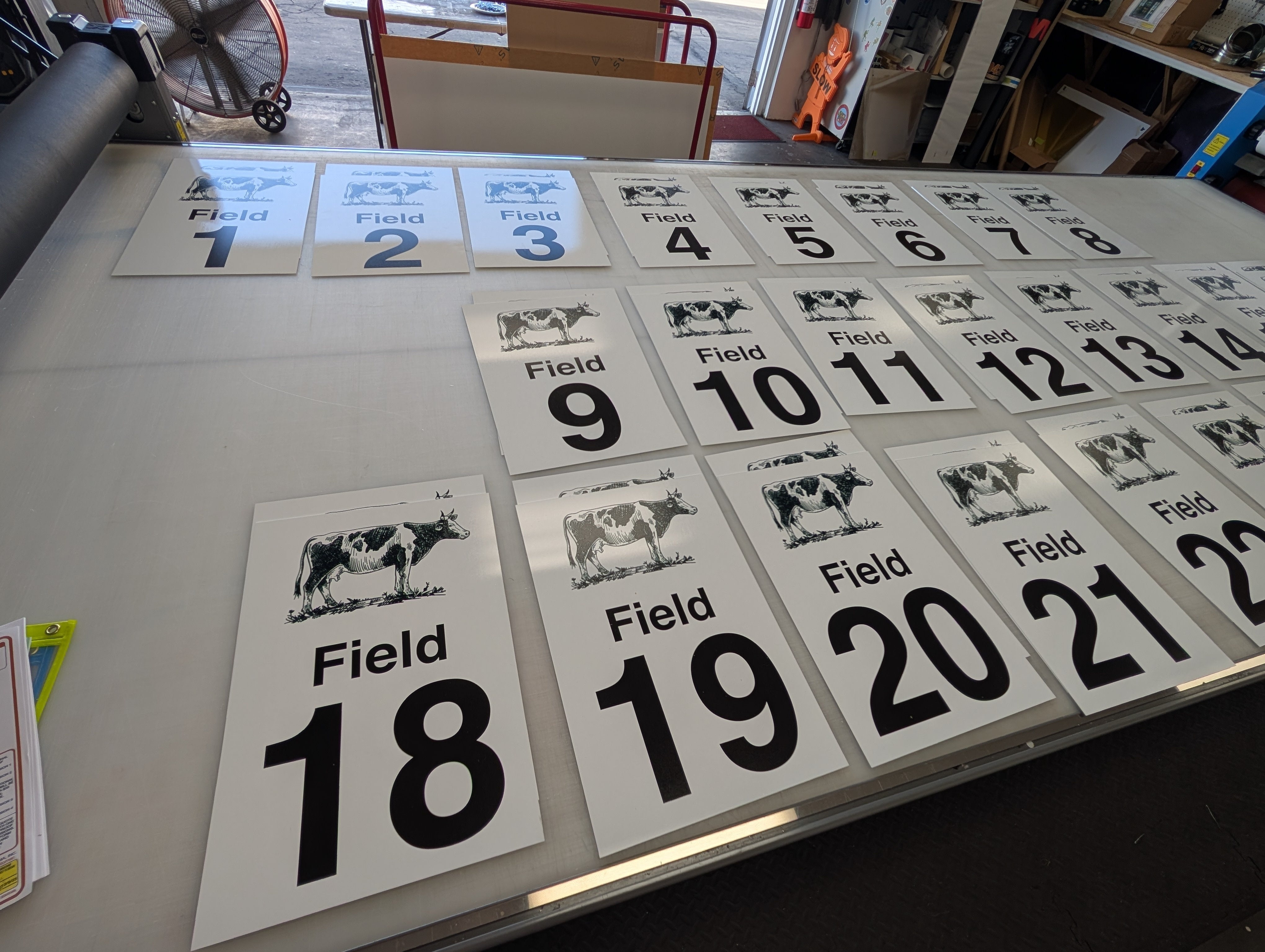 Custom Identification Signs for Local Dairy
