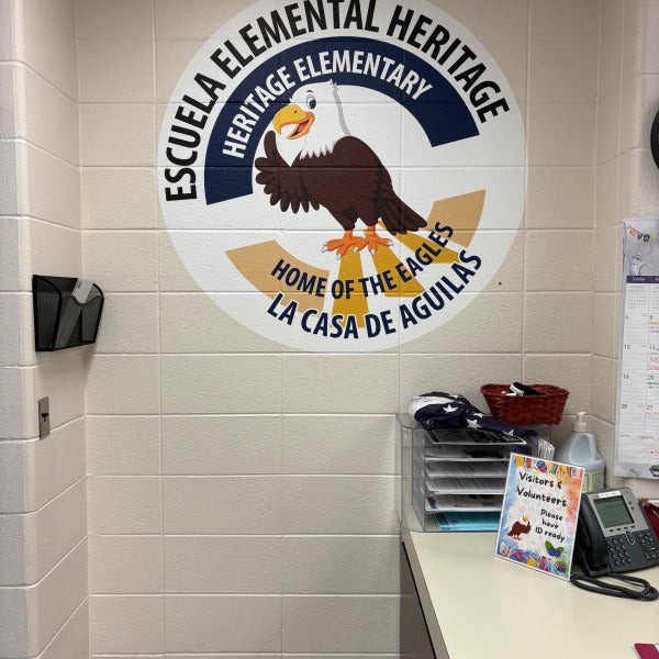 Heritage Elementary Office Wall Mural