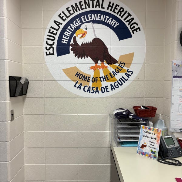 Heritage Elementary Office Wall Mural