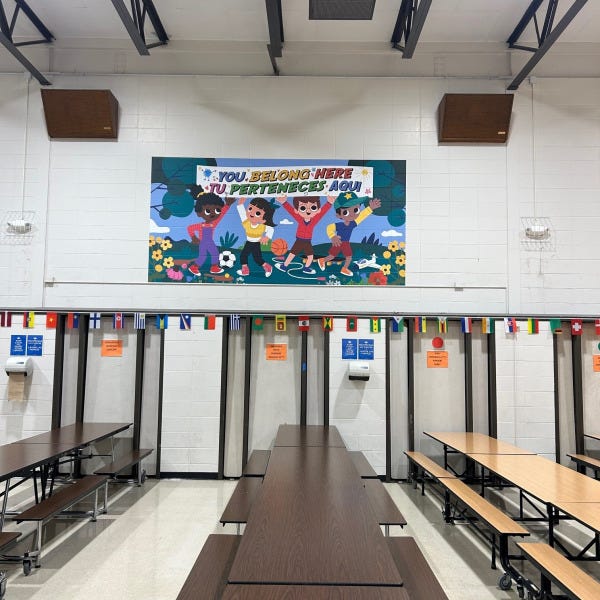 Heritage Elementary Cafeteria Wall Mural 5