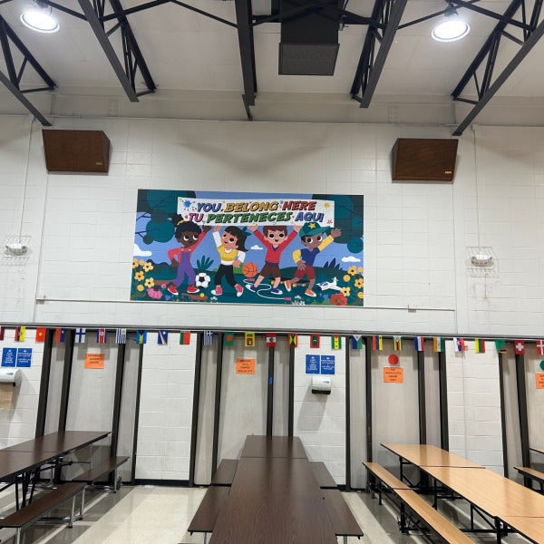 Heritage Elementary Cafeteria Wall Mural 4