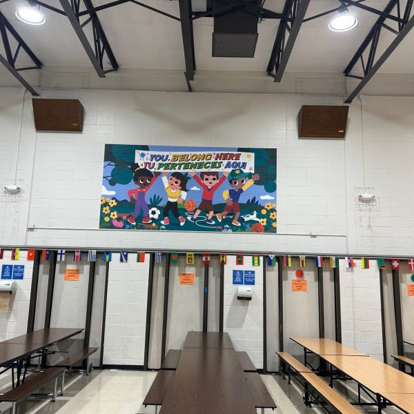 Heritage Elementary Cafeteria Wall Mural 4