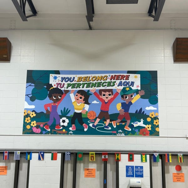 Heritage Elementary Cafeteria Wall Mural 2