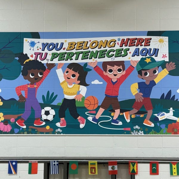Heritage Elementary Cafeteria Wall Mural 1