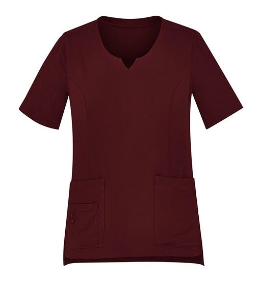 Womens Tailored Fit Round Neck Scrub Top
