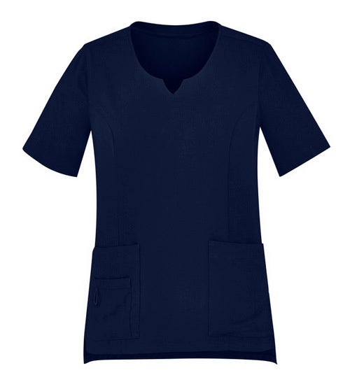 Womens Tailored Fit Round Neck Scrub Top