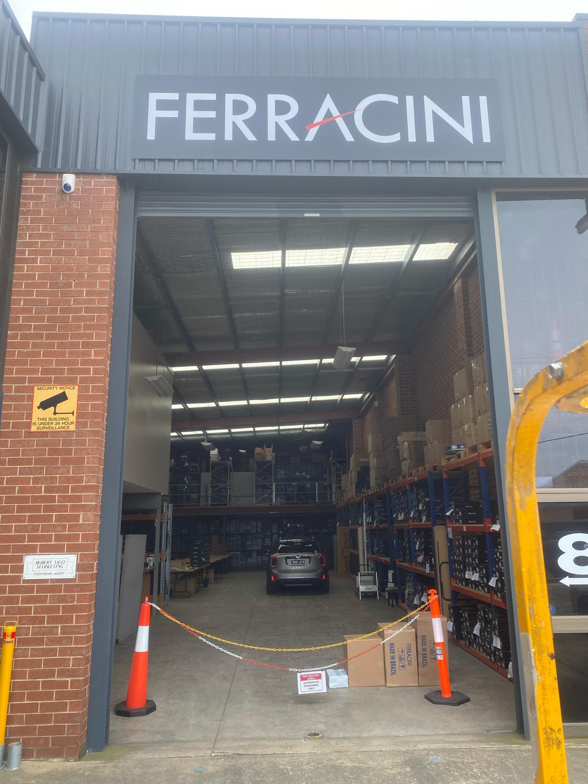 Ferracini Warehouse Sign