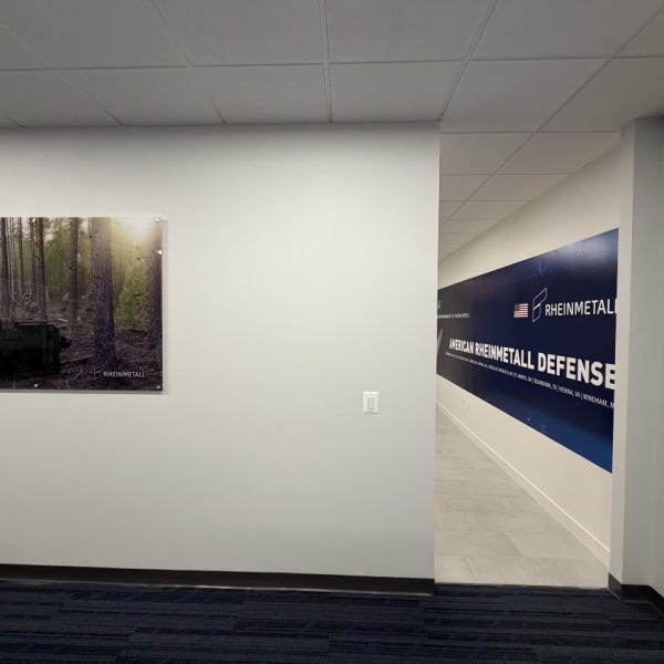 Rheinmetall Office Wall Murals | Custom Corporate Branding & Interior Graphics
