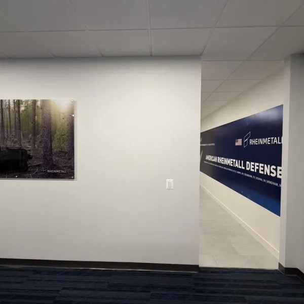 Rheinmetall Office Wall Murals | Custom Corporate Branding & Interior Graphics