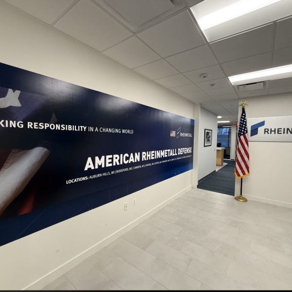 Rheinmetall Office Wall Murals | Custom Corporate Branding & Interior Graphics