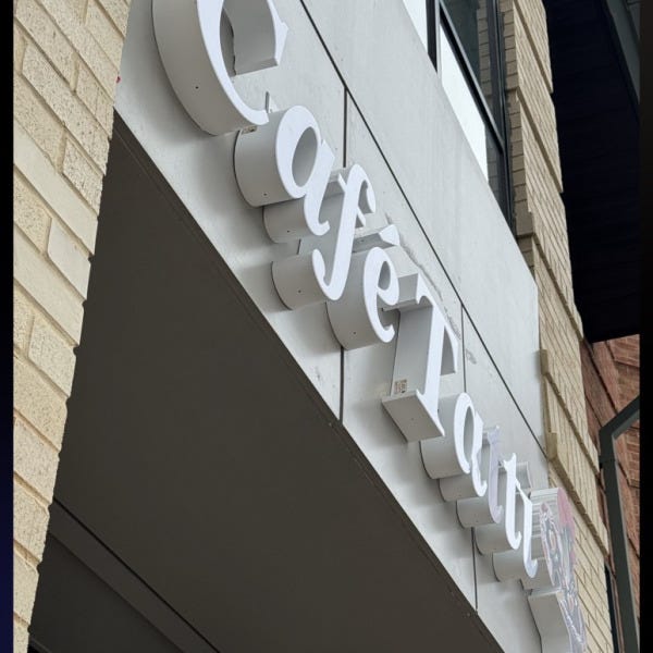 Face-Lit Channel Letter Sign for Café Tatti McLean | Custom Restaurant Signage
