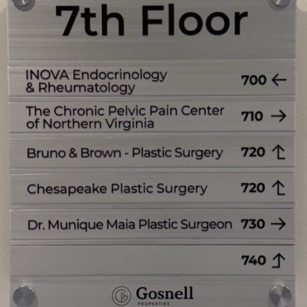 Wayfinding Signage Installation for Gosnell Property Management in McLean, VA