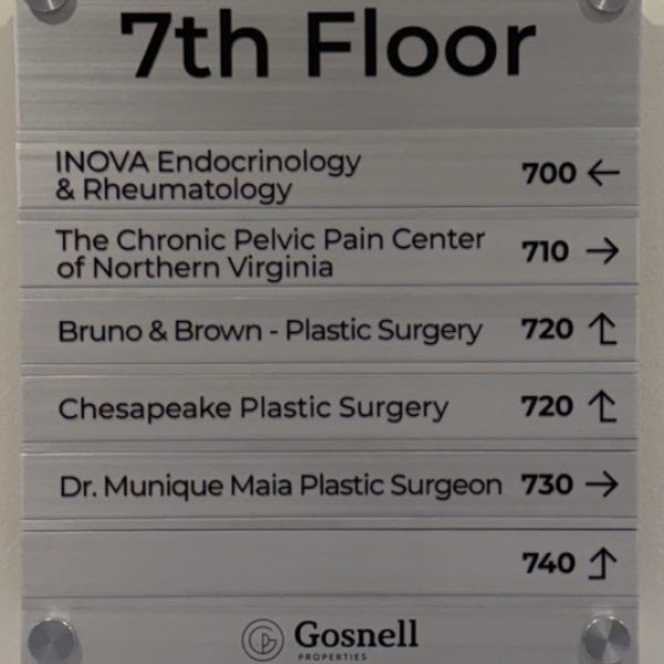 Wayfinding Signage Installation for Gosnell Property Management in McLean, VA