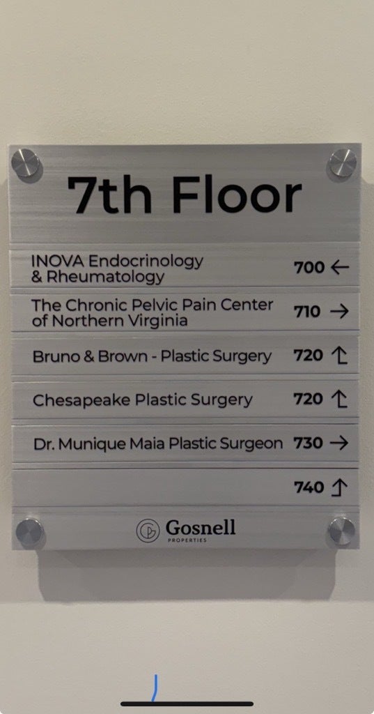 Wayfinding Signage Installation for Gosnell Property Management in McLean, VA