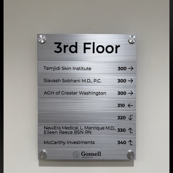 Wayfinding Signage Installation for Gosnell Property Management in McLean, VA