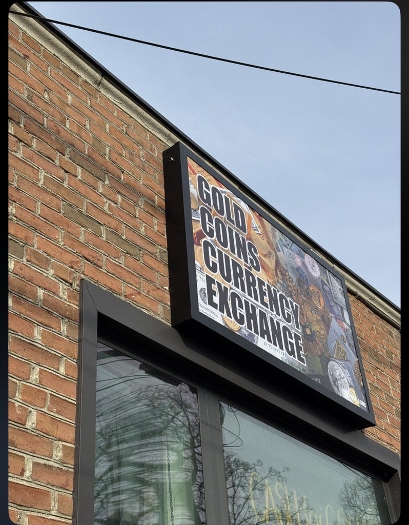 Illuminated Light Box Signage for US Penny Coin Exchange in Falls Church, VA