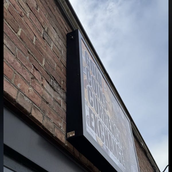 Illuminated Light Box Signage for US Penny Coin Exchange in Falls Church, VA