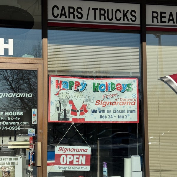 Holiday Hours at Signarama: Plan Ahead for Custom Signs, Graphics, and Branding Solutions