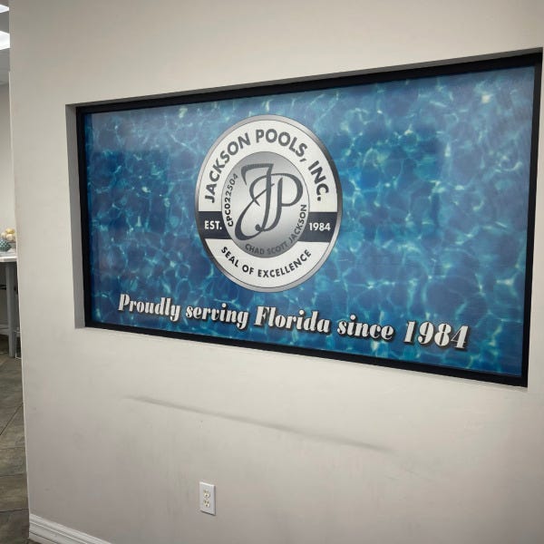 Jackson Pools Window Vinyl