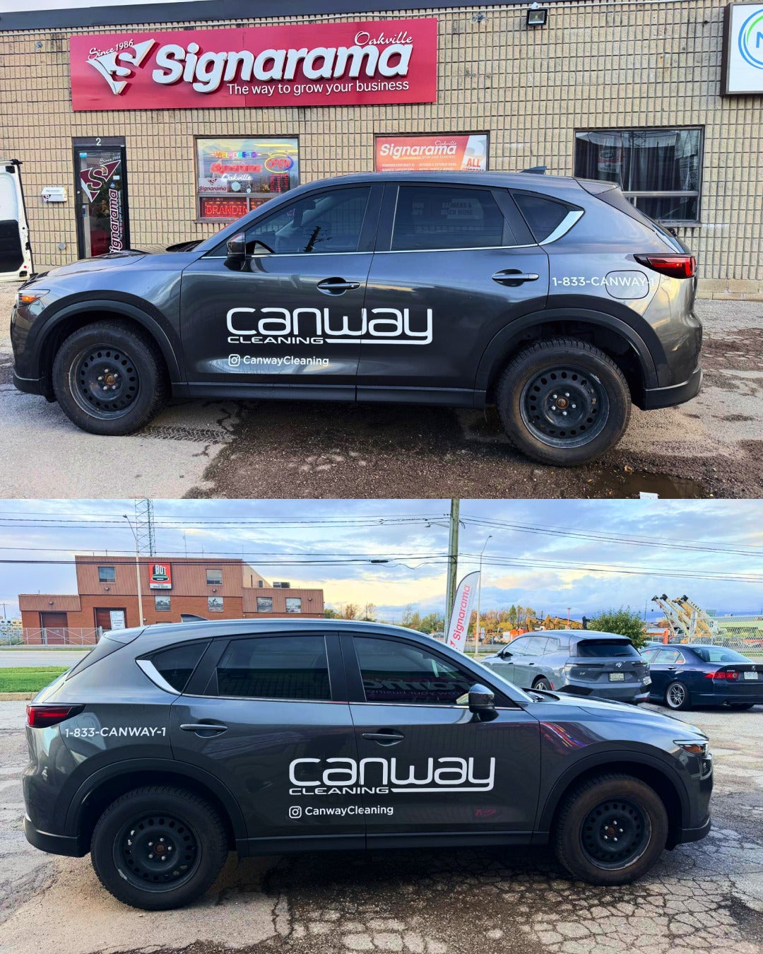 Vehicle Lettering and Partial Wraps for Canway Cleaning