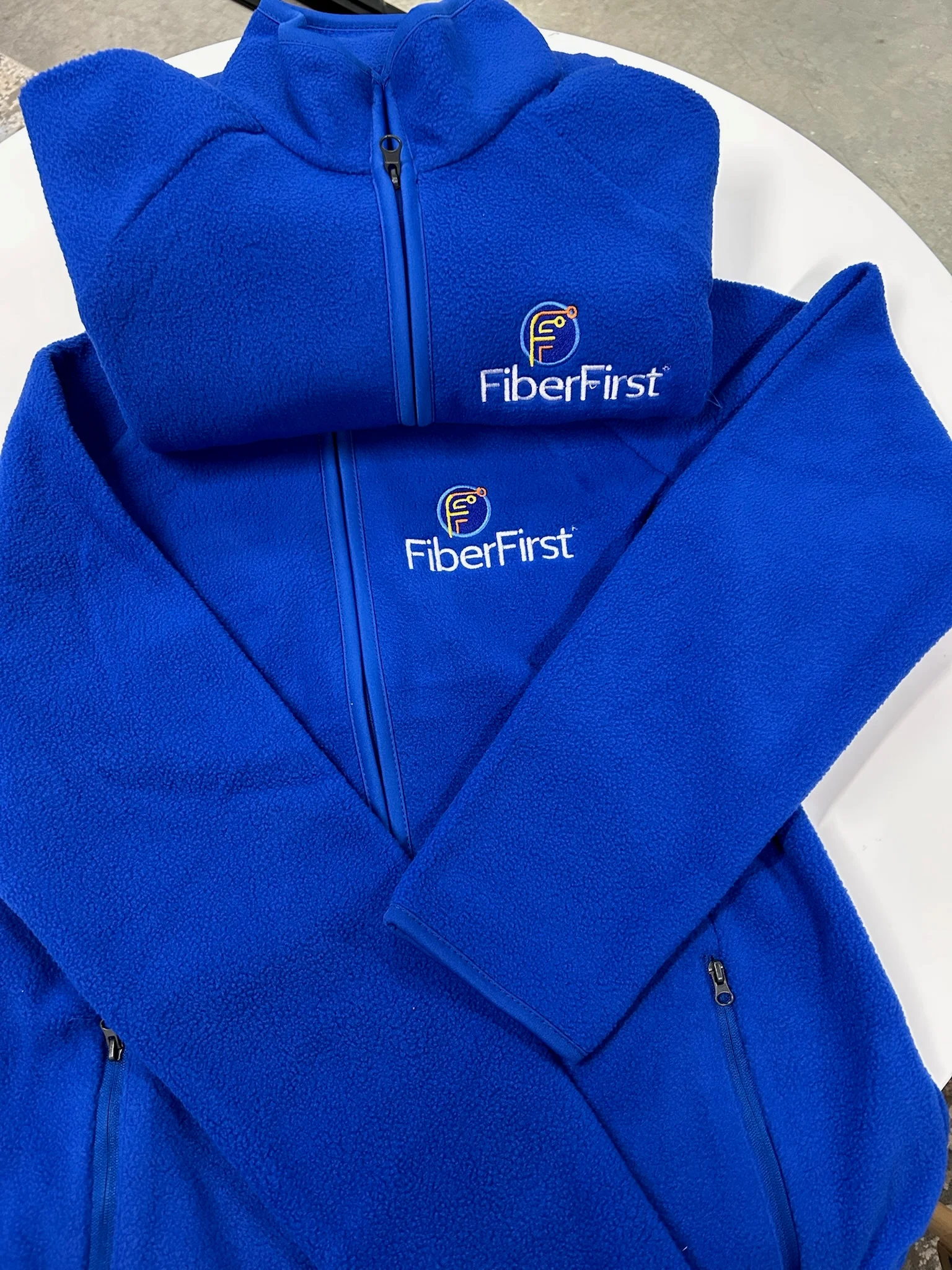 Custom Branded Fleece Jackets for FiberFirst
