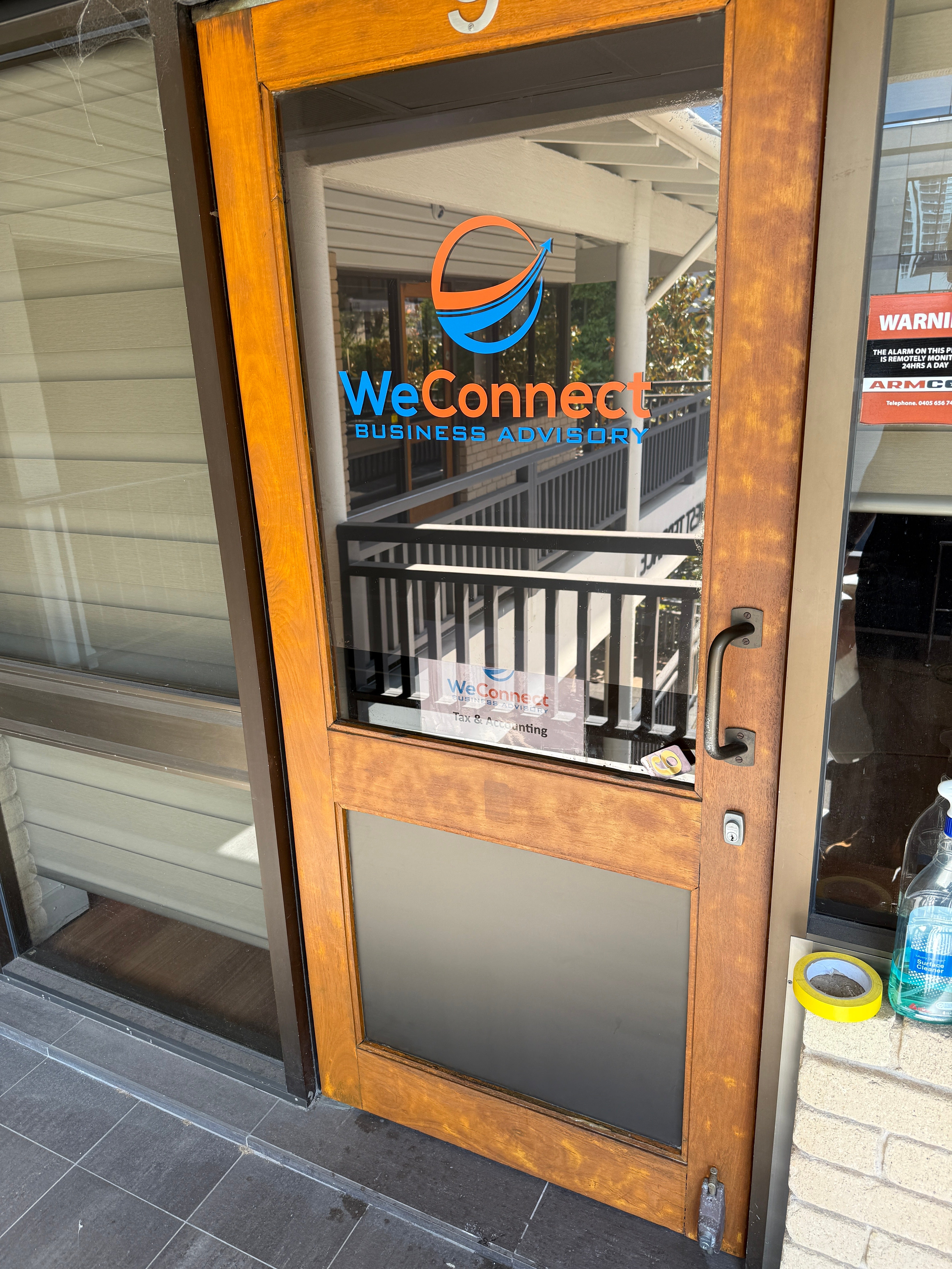 Creative Office Frosting & Printed Signage for WeConnect – West Perth