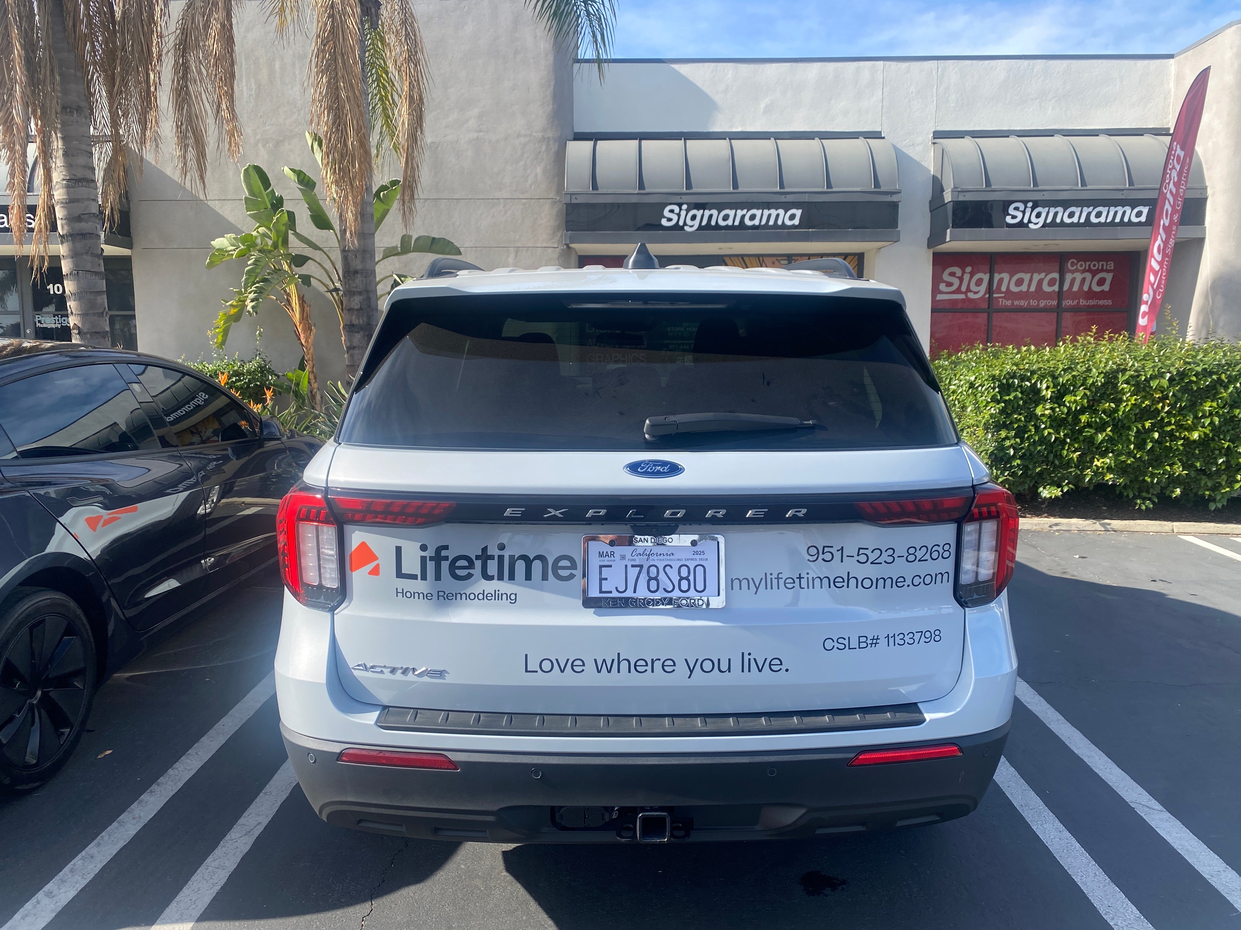 Fleet Vehicle Decals for Lifetime Home Remodeling in Corona, CA