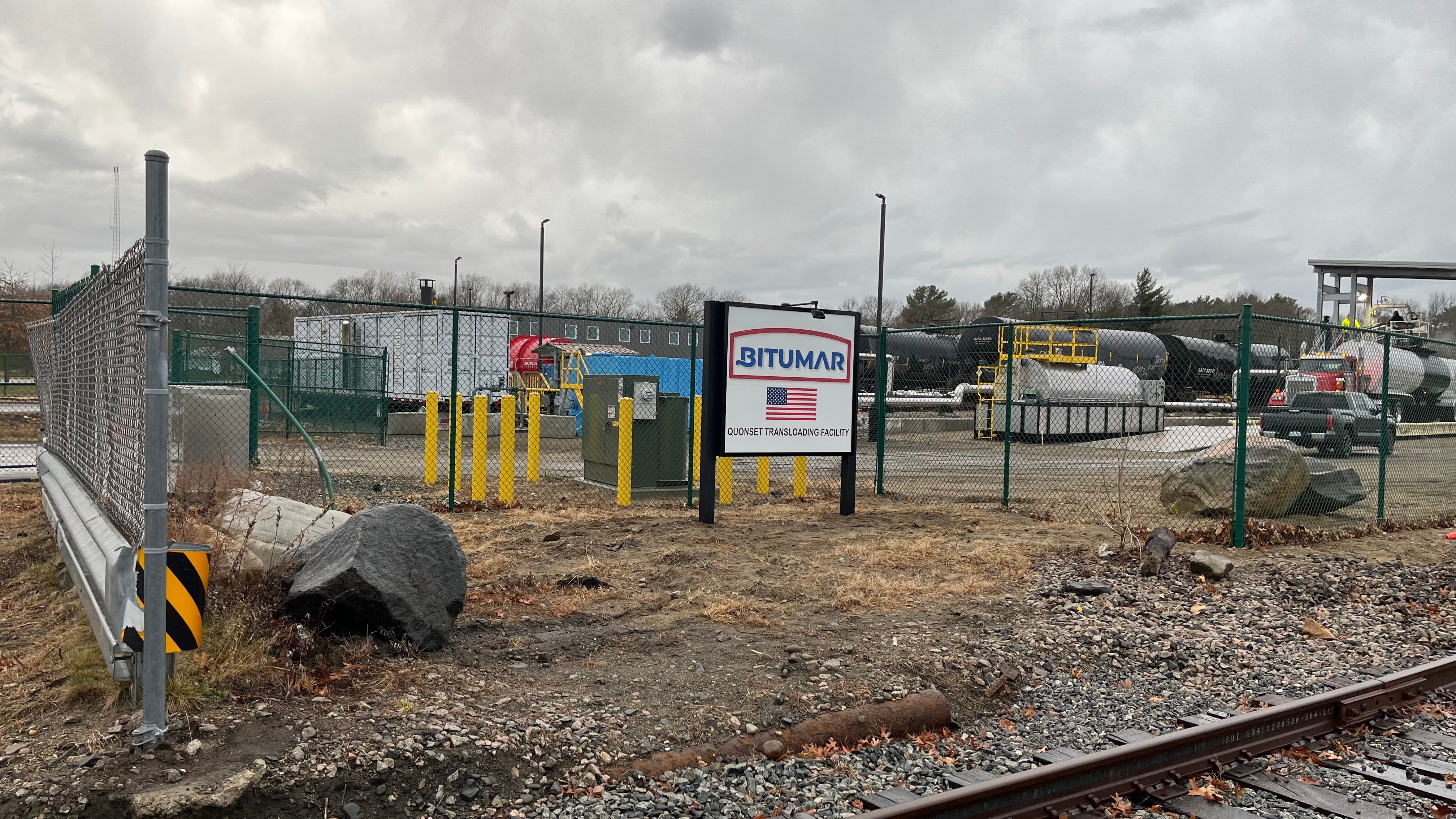 Freestanding Custom Aluminum Sign for Bitumar’s New Quonset Facility