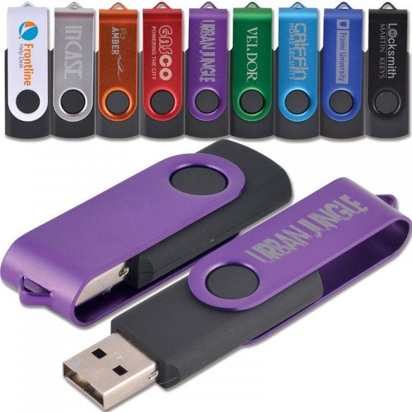 Custom Swivel USB Flash Drive