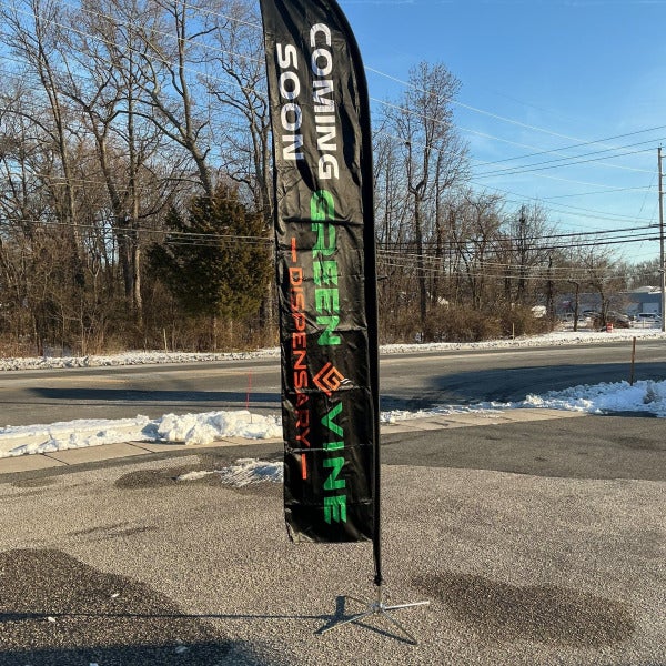 Feather Flags to promote an event