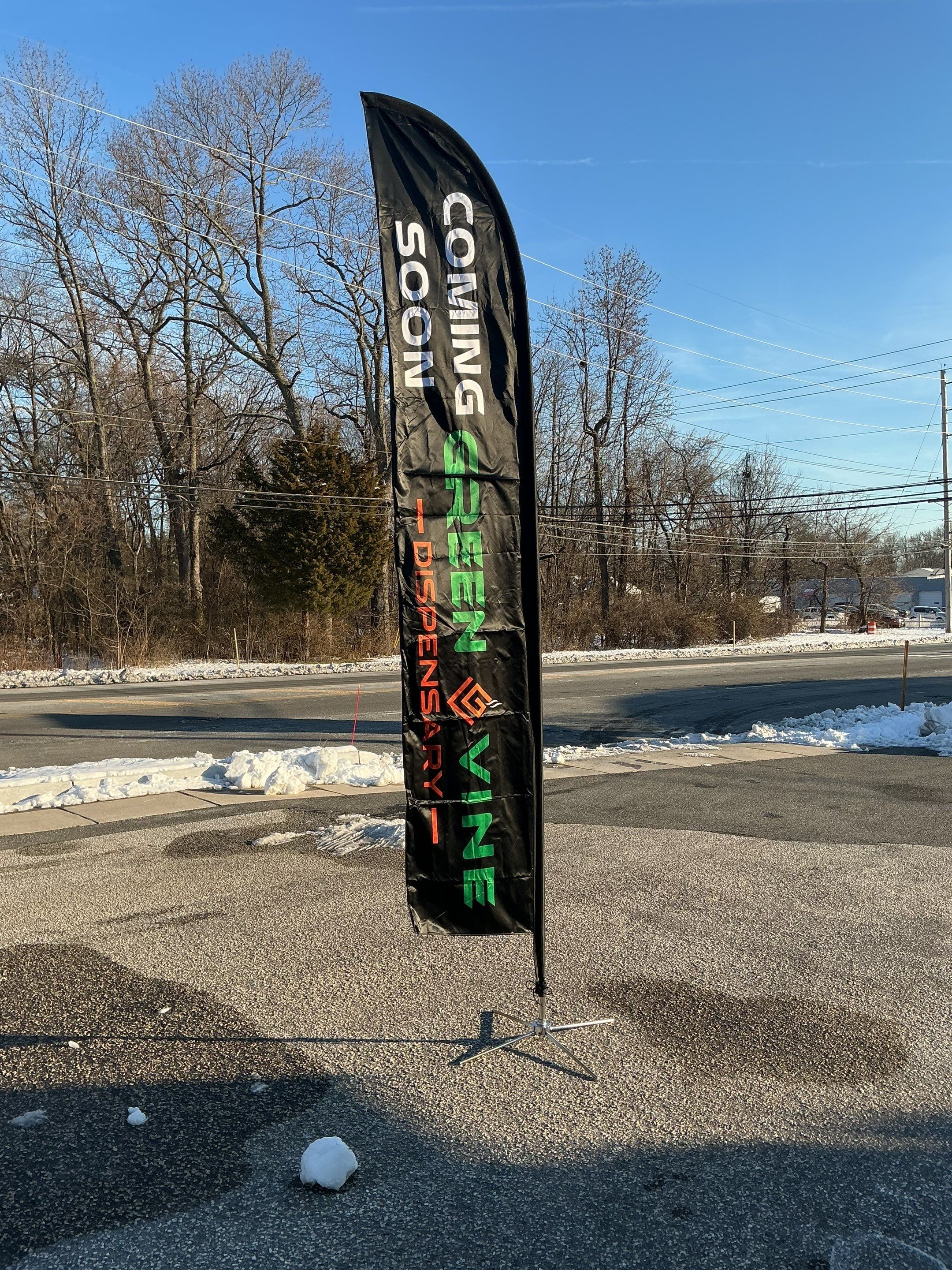 Feather Flags to promote an event