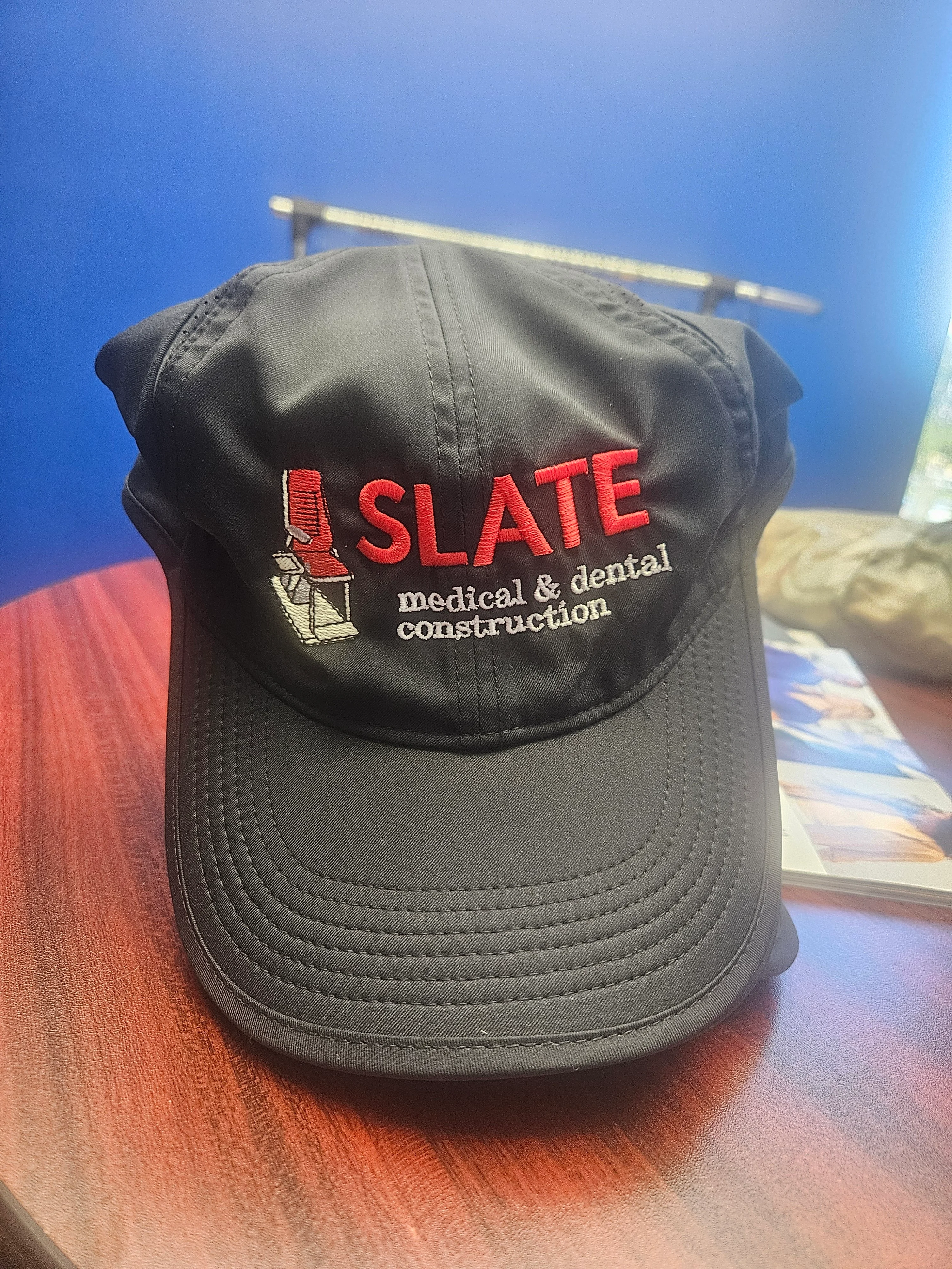 Embroidered Shirts & Hats for Slate Medical & Dental Construction
