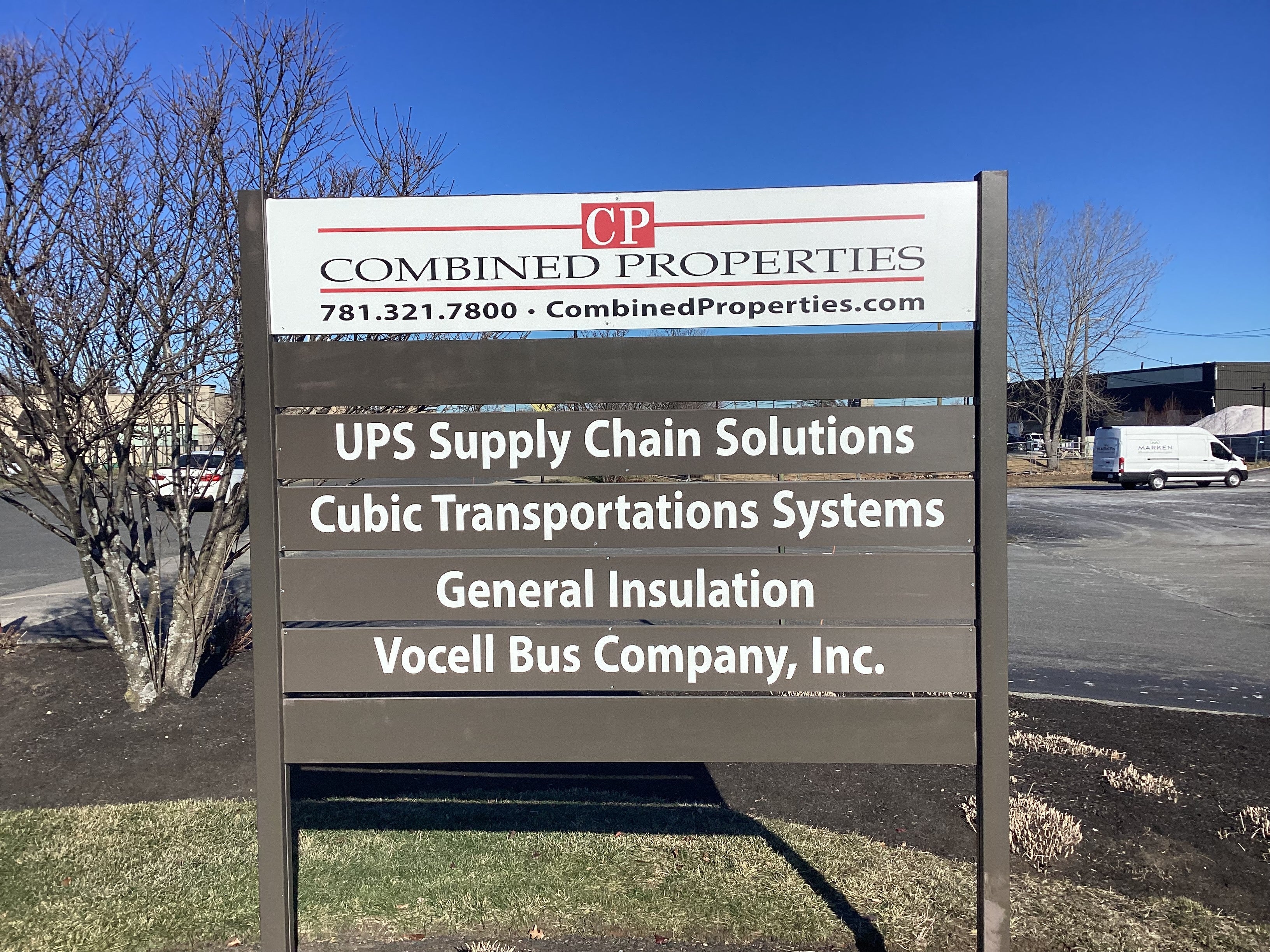 Directory Sign Reface Using ACM Slats for Combined Properties – Malden, MA