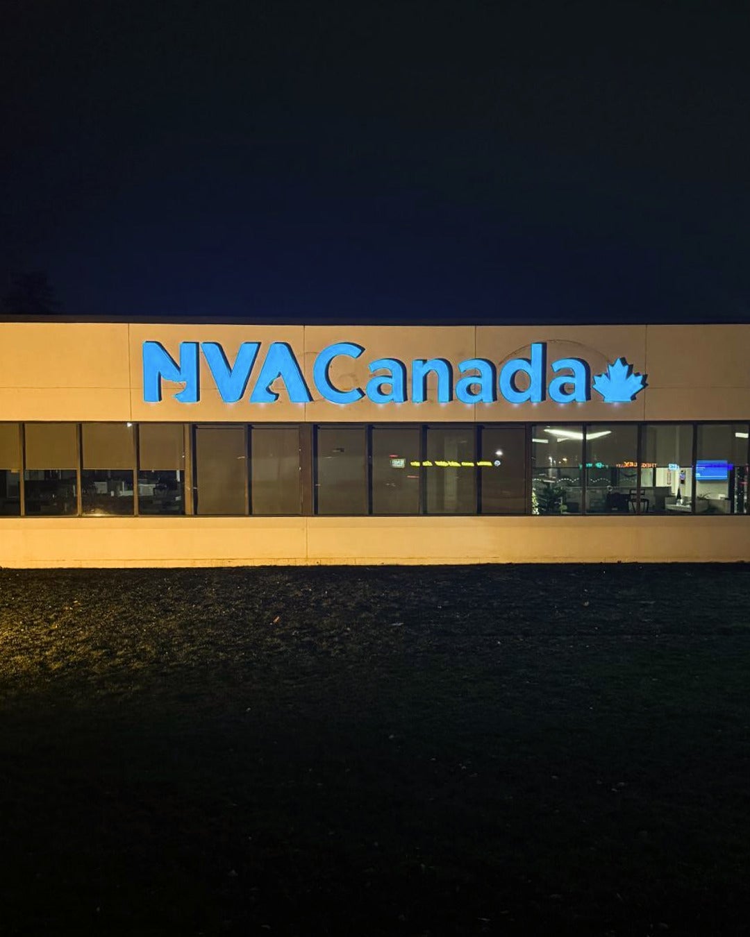 Bold and Modern — Front-Lit Channel Letters for NVA Canada’s New Façade