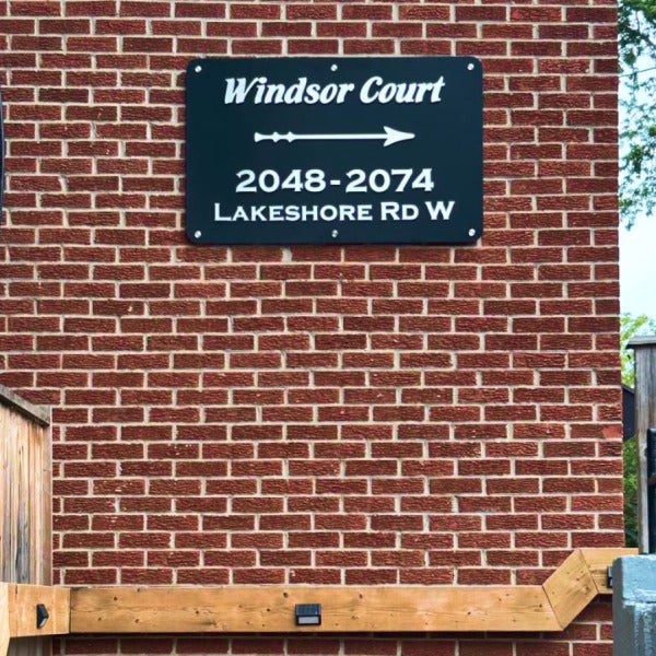 Sleek and Functional — Custom Address Sign for Signature Property Management